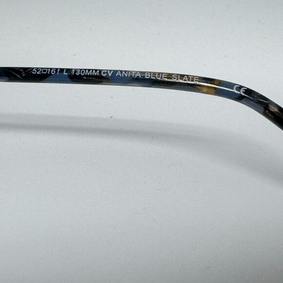 BCBG MAXAZRIA Anita Blue Slate Womens Semi Full Rim‎ Eyeglasses 52-16-130 H13536 main image 4